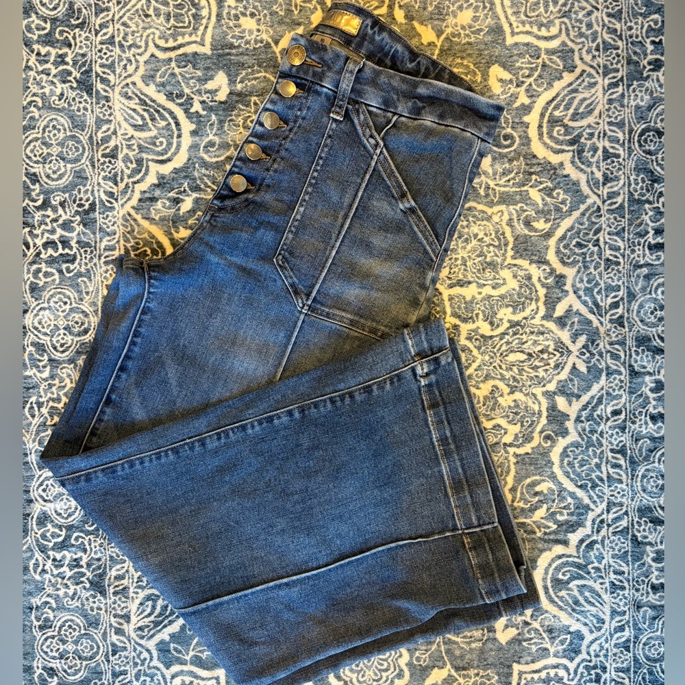 KUT High-Waisted Blue Denim Jeans